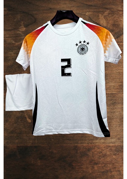 Almanya Euro 2024 Antonio Rüdiger 2 Iç Saha Beyaz Çocuk Forması 3'lü Set (White) fırsatları