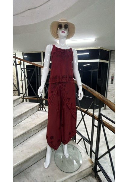 Otantik Nakış Işlemeli Harem Şalvar Pantolon Buluz Takım fiyatları