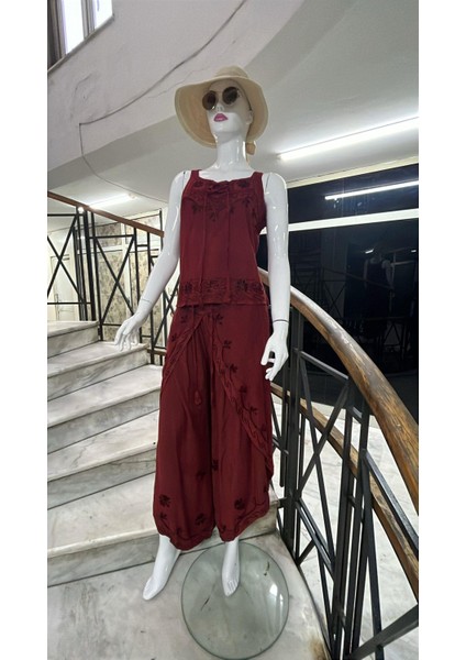 Otantik Nakış Işlemeli Harem Şalvar Pantolon Buluz Takım modelleri