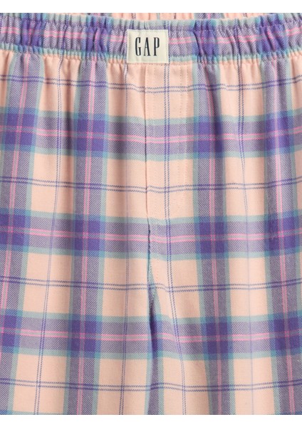 Kız Çocuk Mor %100 Geri Dönüştürülmüş Flannel Pijama Altı fiyatları