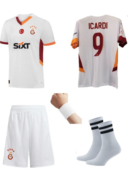 2024/2025 Sezon Mauro Icardi9 Numara Beyaz Deplasman Yeni Sezon Çocuk Futbol Formasıı fiyatları