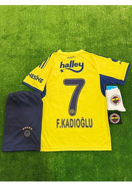 Fenerbahçe 2026 Sezonu Deplasman Sarı # Ferdi Kadıoğlu # Çocuk Forması