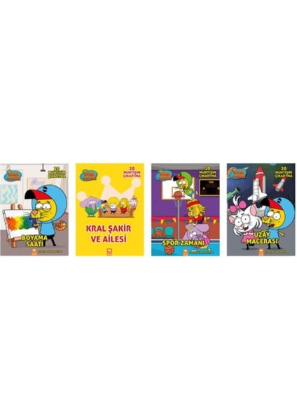 Kral Şakir Boyama 4 Kitaplık