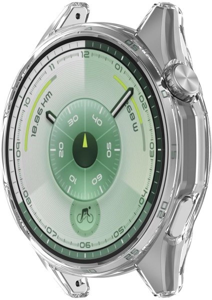 Huawei Watch Gt 6 41MM Tpu Silikon Kasa ve Ekran Koruyucu 360 Tam Koruma Gt6 Kasa Koruyucu