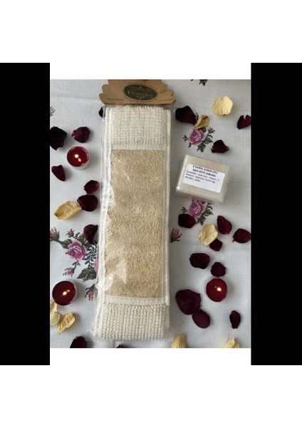 Uzun Sırt Kabak Lifi ve Eşek Sütlü Doğal Sabun Lifli