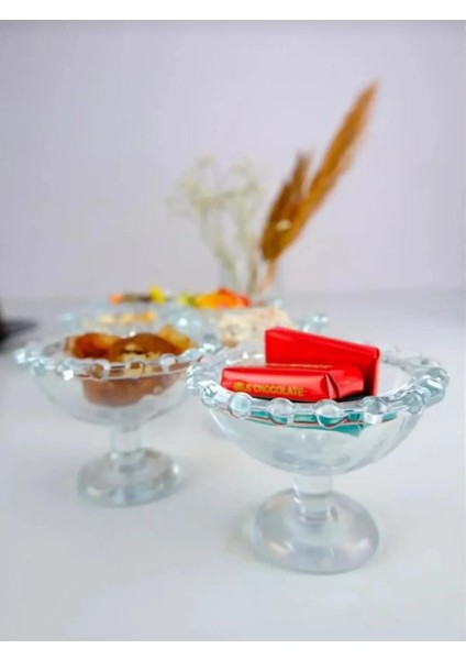 Rayan Petra 6'lı Sunumluk Kase Boncuklu Lokumluk Çerezlik Sosluk Kase modelleri