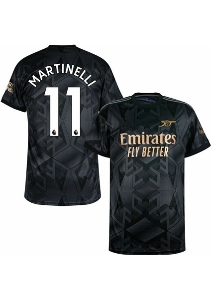 A.r.s.e.n.a.l 2022/23 Sezon Gabriel Martinelli /11/ Deplasman Forması (Black)