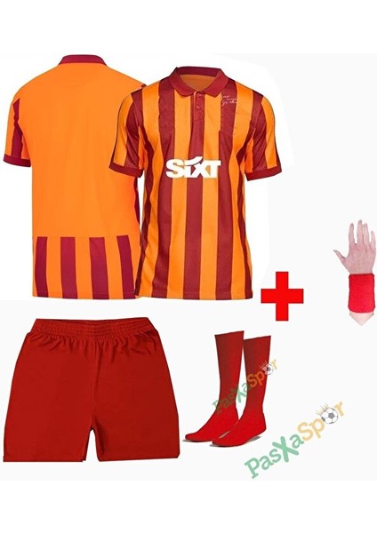 5 Yıldızlı Gâlatâsarây 2026 Yeni Sezon 100.YIL Kırmızı Çocuk Forması Şort Çorap Bileklik Hediyeli