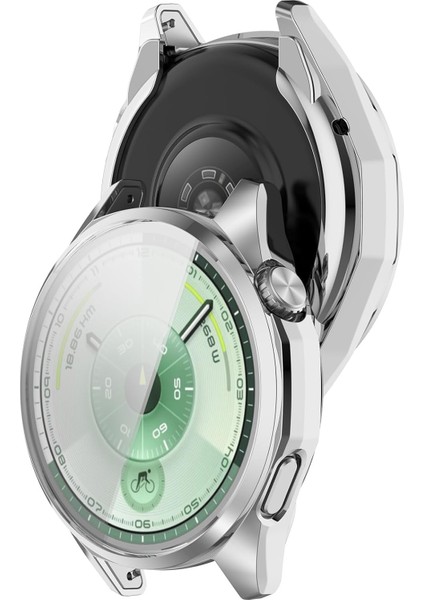 Huawei Watch Gt 6 46MM Tpu Silikon Kasa ve Ekran Koruyucu 360 Tam Koruma Gt6 Kasa Koruyucu