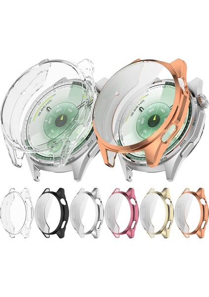 Huawei Watch Gt 6 46MM Tpu Silikon Kasa ve Ekran Koruyucu 360 Tam Koruma Gt6 Kasa Koruyucu fiyatları