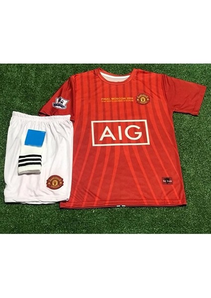 M/unitedd 2008 Moskova Finali Cristiano Ronaldo //7 Çocuk Forması 4'lü Set (Kısa) fiyatları