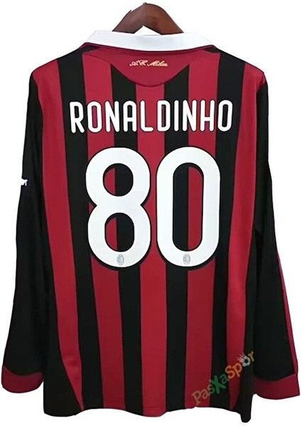 Ac Milan 2009 Iç Saha Şampiyonlar Ligi Ronaldinho Uzun Kol Maç Forması