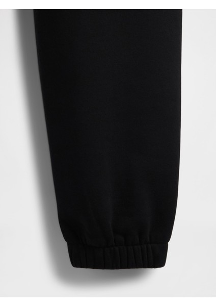 Kadın Siyah High Rise Boyfriend Jogger Eşofman Altı modelleri