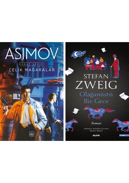 Çelik Mağaralar – Robot Serisi 1. Kitap + Olağanüstü Bir Gece