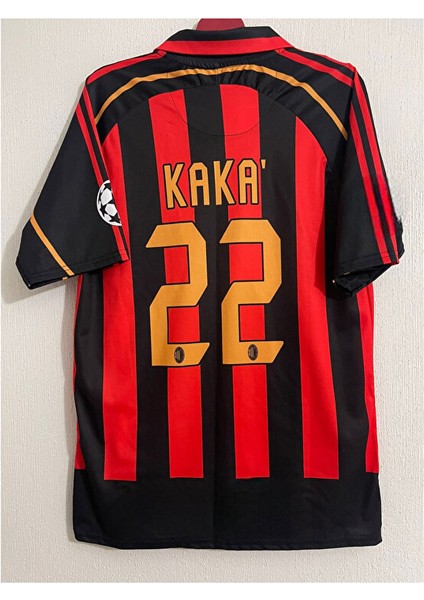 Kaka A.c Milan Retro Siyah Futbol Forması Özel Forma Kumaşı indirimleri