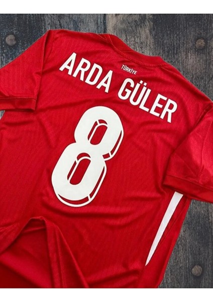 Türkiye Euro 2024 A.r.d.a-G.ü.l.e.r 8 Numara Yetişkin Forması (Kırmızı) modelleri