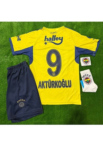 Fenerbahçe 2026 Kerem Aktürkoğlu Deplasman Yeni Sezon Çocuk Forması 4'lü Set