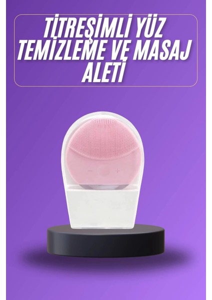 Titreşimli Yüz Masaj Aleti Titreşimli Makyaj Temizleme Cihazı