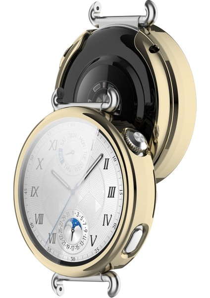 Huawei Watch Gt 6 41MM Tpu Silikon Kasa ve Ekran Koruyucu 360 Tam Koruma Gt6 Kasa Koruyucu