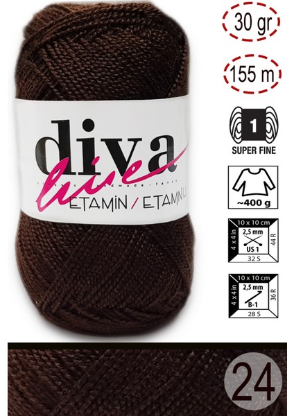 Diva Etamin 24 Acı Kahve