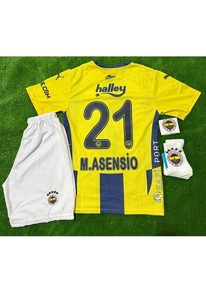 Fenerbahçe 2024/25 Marco Asensio Iç Saha Parçalı Yeni Sezon Çocuk Forması 4'lü Set