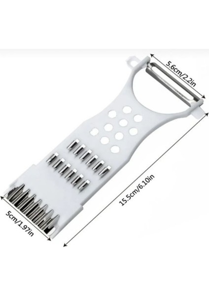 4 ADET - Çok Amaçlı Sebze Meyve Rende - Soyacak -Julliene ve Spiral Doğrayıcı fiyatları