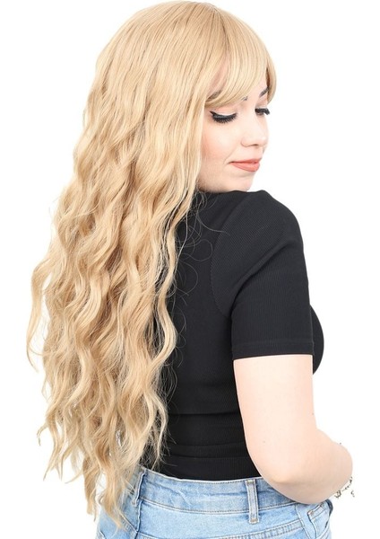 Perçemli Uzun Su Dalgası Fiber Sentetik Peruk/ Balköpüğü fiyatları