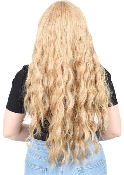Perçemli Uzun Su Dalgası Fiber Sentetik Peruk/ Balköpüğü fırsatları