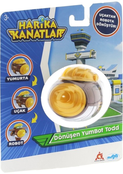 Harika Kanatlar Dönüşen Tekli Figür Yumbot Todd
