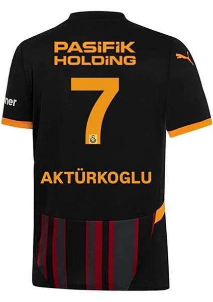 G'â.l.a.t.â.s.a.r.â.yy /5/ Yıldızlı 2024/25 /kerem Aktürkoğlu/ 7 Alternatif Siyah Taraftar Forması