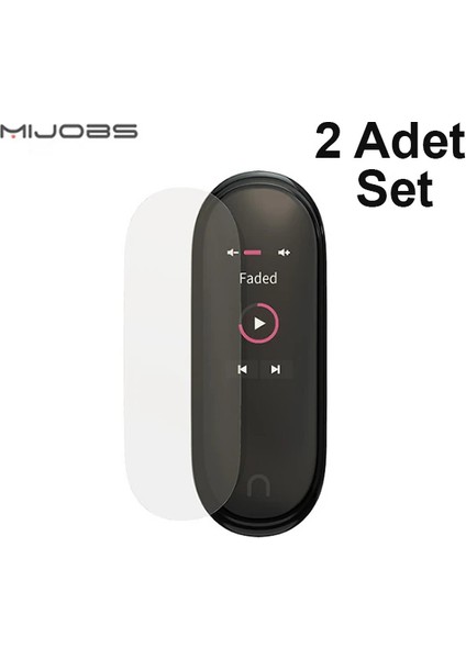 Mijobs Mi Band 5-4 Darbe Emici Ekran Koruyucu 2 Adet SET-(5775) - A678H577-M59678