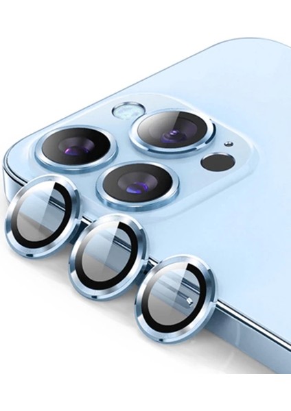 Ally Iphone 13 Pro -13 Pro Max 3D Metal Çerçeveli Kamera Lens KORUYUCU-(5775) - A047H316-M81047 fiyatları