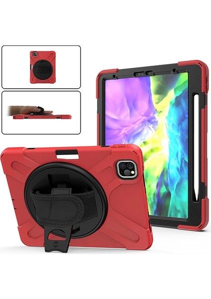 iPad PRO11 (2021-2020-2018) Kılıf Shockproof 3 Katmanlı Standlı Zırh Kılıf Ka - A480H564-M02