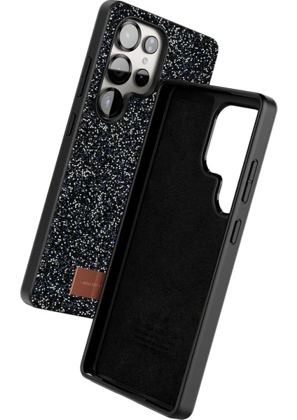 Samsung Galaxy S23 Ultra Uyumlu Kılıf Parlak Taş ve Sim Işlemeli Kamera Çıkıntılı Sert Silikon Kapak fiyatları
