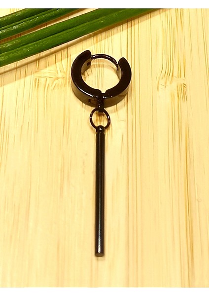 Çelik Siyah Figürlü Unisex Küpe fiyatları