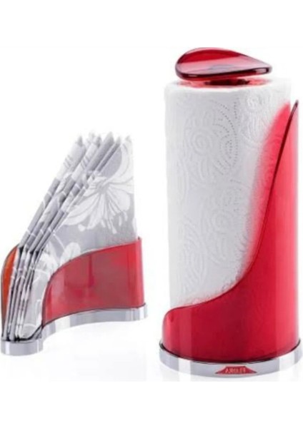 Kırmızı Flora Carmen Havluluk ve Peçetelik Seti, Şık ve Kullanışlı Tasarım