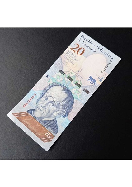 3996368F817F2D1C9F 2018 Venezuela 20 Bolivar Çil Eski Yabancı Kağıt Para indirimleri