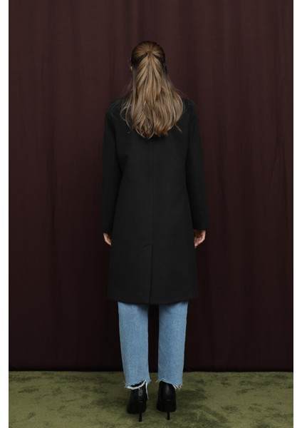 Kadın Kruvaze Yaka Kaşe Kaban -15194KBN fiyatları