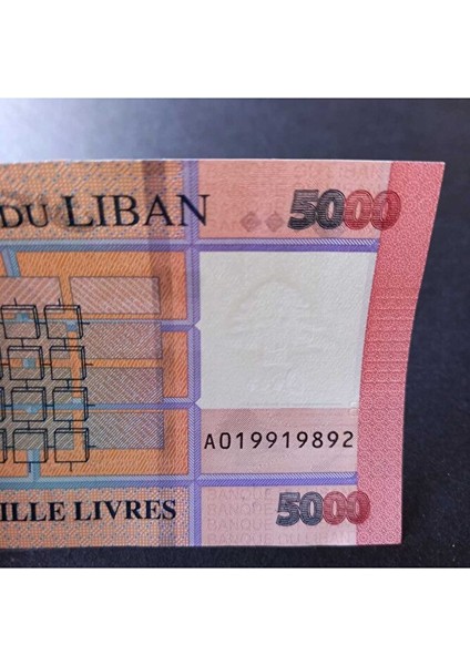 3996368F4234D92C09 Lübnan 5000 Livres Çil Eski Yabancı Kağıt Para fırsatları