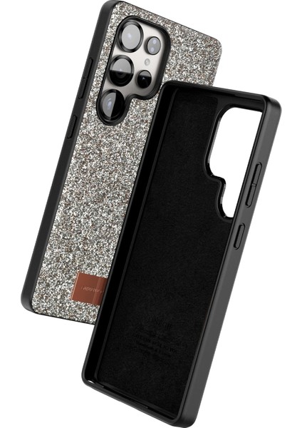 Samsung Galaxy S23 Ultra Uyumlu Kılıf Parlak Taş ve Sim Işlemeli Kamera Çıkıntılı Sert Silikon Kapak fiyatları