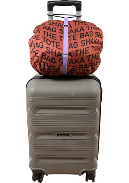 Valiz Bavul Taşıma Askısı Bagaj Bavul Kemeri Bavula Çanta Ekleme Çanta Bağlama Ayarlı Tokalı Mor