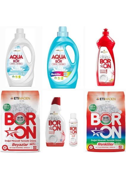 Full Paket Aylık Doğal Mineralli Temizlik Için Bor Mineralli Yerli Üretim