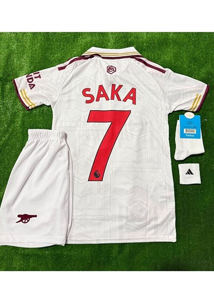Arsenal 2026 Bukayo Saka Yeni Sezon Alternatif Çocuk Forması 4’lü Set