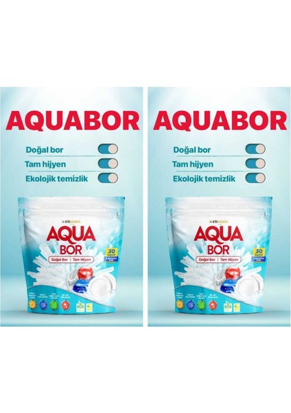 Doğal Mineralli Bulaşık Makinesi Tableti 2 Paket *30 Kapsül.