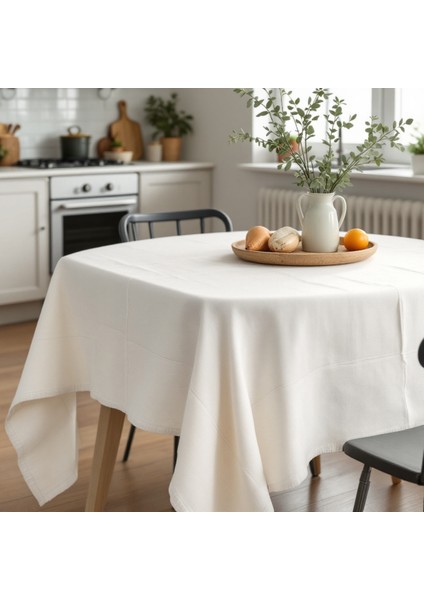 Naturel Keten Masa Örtüsü 100X100 fiyatları