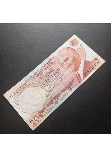 3996368F6C22913585 6.emisyon 20TÜRK-LIRASI Ççt Güzel Numara Eski Kağıt Para fırsatları