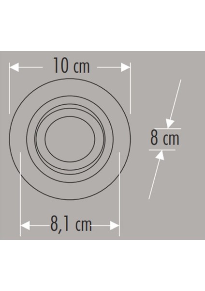 Cata Ct 5221 Beyaz (Siyah) Spot Kasası fiyatları