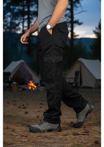 Kışlık Kargo Pantolon - Siyah, Boru Paça modelleri