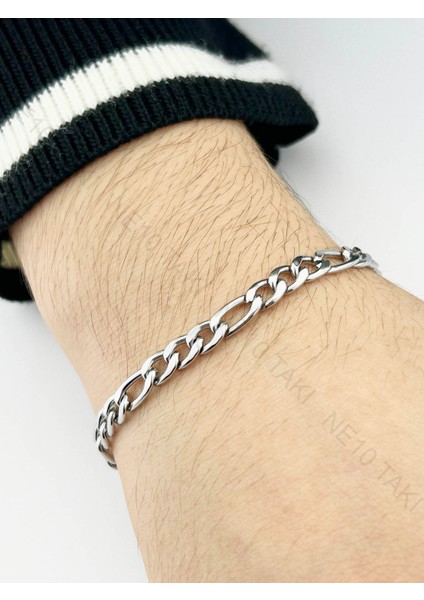 Cal Kle, Paslanmaz Çelik Zincir Bileklik 397, Gümüş Renk indirimleri