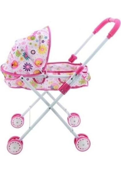 Metal Yataklı Puset Bebek Arabası Oyuncak Bebek Arabası Oyuncak